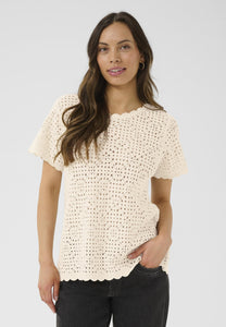 Cream Kip Crochet Top