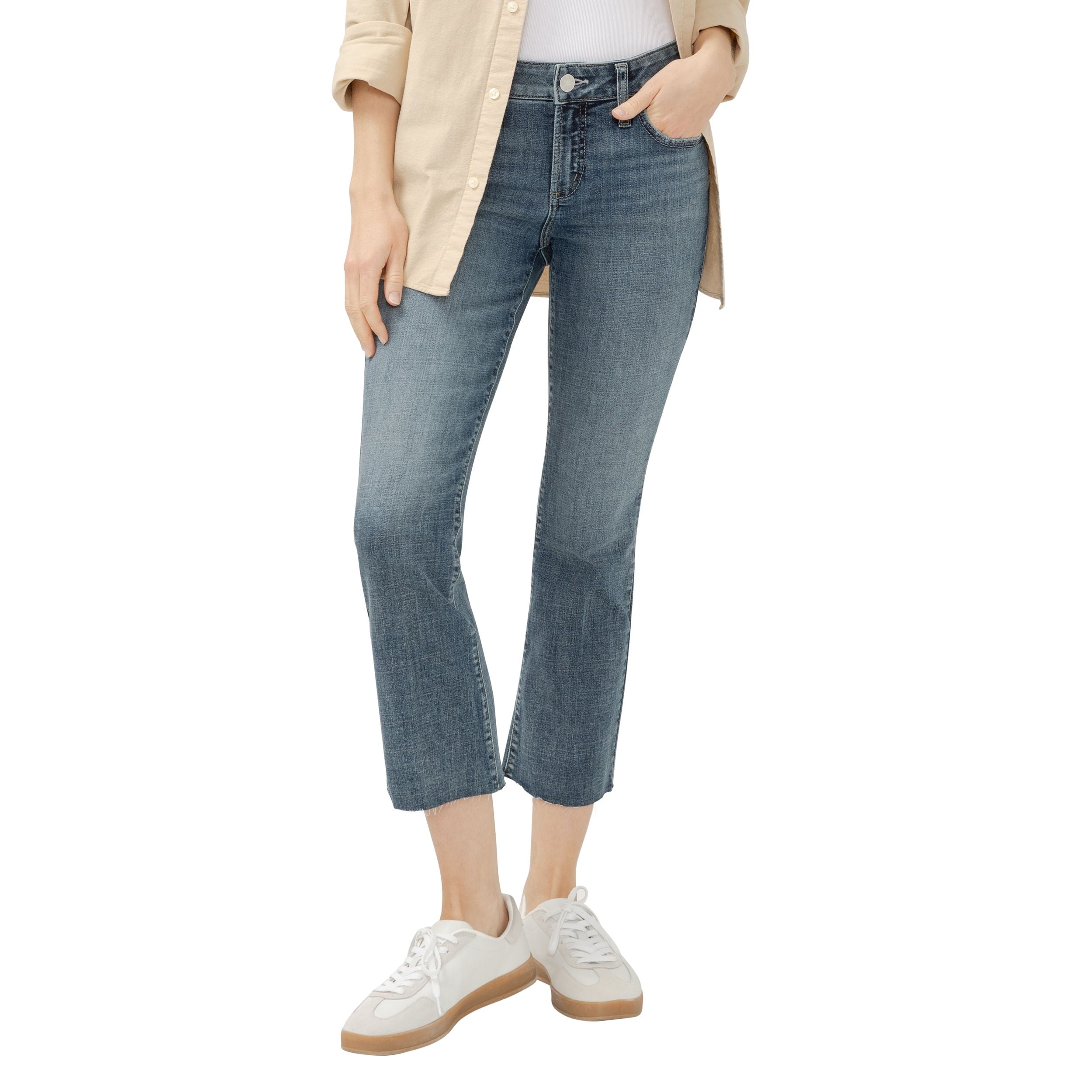 Silver Elyse Kick Flare